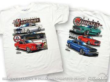 Picture of Mustang Race Bred/True Horses T-Shirt (Small) : TS-2S