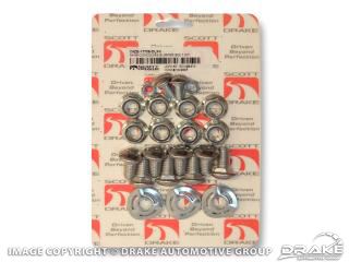 Picture of 1964-70 Mustang Bumper Bolt Kit (deluxe 28 piece kit) : C5ZZ-17758-DLXK