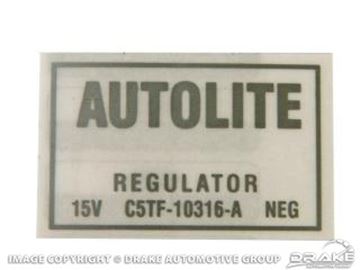 Picture of Voltage Regulator Decal : DF-412