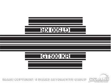 Picture of 1968 GT500 KR SIDE STRIPE BLK : S8MS-16224-B