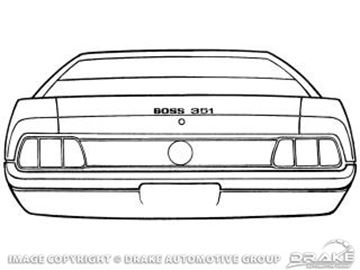 Picture of 1971 Boss 351 Stripe Kit (Argent) : SK-013