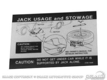 Picture of Jack Instructions (Styled Wheel) : DF-77