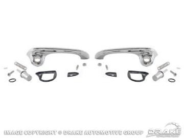 Picture of Show-Quality Door Handles (polished chrome) : C7ZZ-6522404-5P