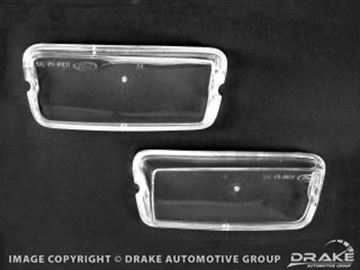 Picture of Mach 1 Grill Parking Lamp Lenses : C9WY-13208/9