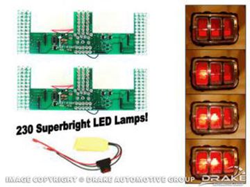 Picture of 1970 Mustang LED Sequential Tail Light Kit (Easy Install) : SD-6010-UB
