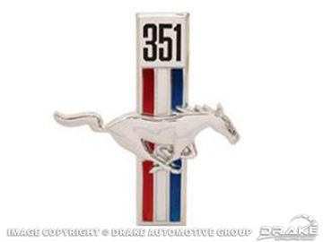 Picture of 67-68 351 Running Horse Emblem (RH) : C7ZZ-16228-W