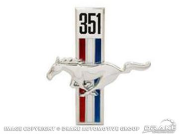Picture of 67-68 351 Running Horse Emblem (LH) : C7ZZ-16229-W