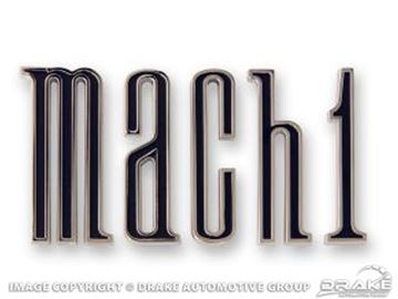 Picture of 1970 Mach 1 trunk emblem, chrome : D0ZZ-6340228-KR