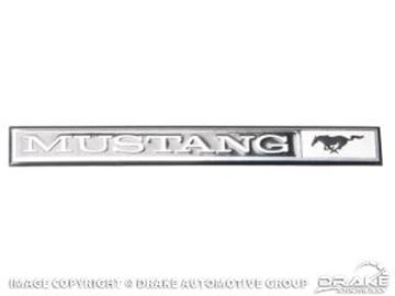 Picture of 1969-70 Mustang Dash Emblem ('Mustang', insert only) : C9ZZ-6304460-BI