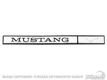 Picture of 1971-73 Mustang Dash Emblem (Mustang script, except Grande) : D1ZZ-6504774-EM