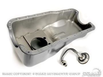 Picture of 1965-73 Mustang Oil Pan, Baffle, & Tube Kit (Oil Pan, baffle, and tube - fits 260/289/302) : C5ZZ-6675/22-K