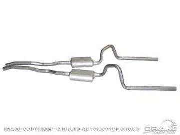 Picture of 1965-69 Mustang Exhaust (V8 Flowmaster exhaust sys 2.25' - Delta flow, no H pipe) : C5ZZ-5257-FLM