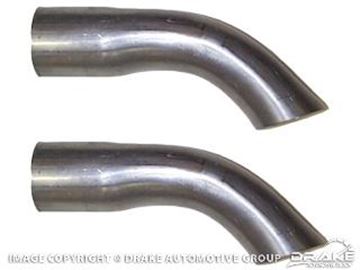 Picture of 1965-66 Mustang Exhaust Tips (Turn downed tips 2' reduced to 1.875') : C5ZZ-5257-TIP