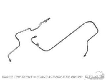 Picture of 1968-70 pump to carburetor fuel line (289, 302 2 barrel, stainless) : MGL005S