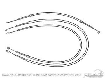 Picture of 64-66 Heater Control Cables (Heater,Temperature,Defroster) : C5ZZ-18518-52-K