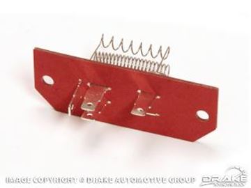 Picture of 1967-68 Mustang Heater Resistor Assembly (3-speed, w/ AC) : C7ZZ-19A706-A