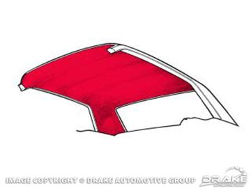 Picture of 65-68 Fastback 2+2 Headliner (Bright Red) : HL-FM-FB-65-RD