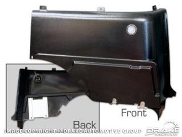 Picture of 1965-66 Mustang Interior Quarter Panels (Fastback, ABS includes steel reinforcement and courtesy lights) : C5ZZ-63314867-K