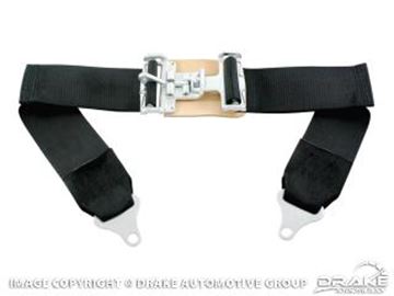 Picture of 1964-73 Mustang 3' Race Style Lap Belt (Black) : SB-RACE