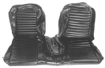 Picture of 1965 Bench Seat Full Set Upholstery (Black) : 65CV-B-FULL-BK