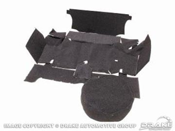 Picture of Trunk Carpet Kit (Coupe, Black) : TMK-CP-65-BK