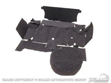 Picture of Trunk Carpet Kit (Fastback, Black) : TMK-FB-65-BK