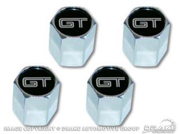 Picture of GT logo valve cap, set of 4 : ACC-5030670