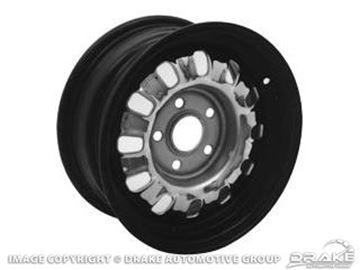 Picture of Styled Steel Wheel (14'x6' Black Rim) : C8OZ-1007-A