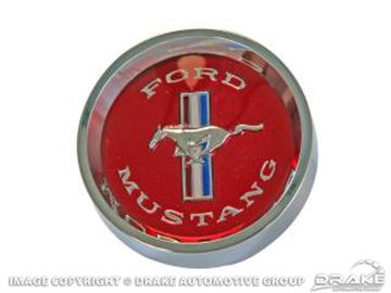 Picture of 65-66 Styled Steel Hub Cap (Red) : C5ZZ-1130-W