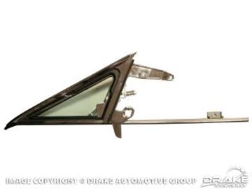 Picture of 1968 Mustang Vent Window Frame and Glass Assembly (Right Hand, tinted) : C8ZZ-65222404TK