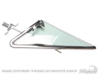 Picture of 1967 Mustang Vent Window Frame & Door Glass Run Assembly-LH Clear : C7ZZ-6521609-TK