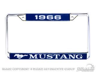 Picture of 1966 Mustang Year Dated License Plate Frame : ACC-LPF-66