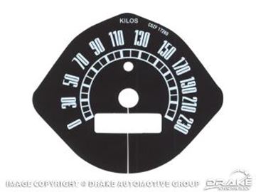 Picture of 1965-66 Mustang 230km Speedometer Overlay - 140mph : C6DZ-17265-KM