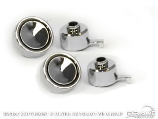 Picture of 1967 Mustang Radio Knobs and Bezels : C7GY-18817-K