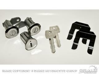 Picture of 1967-69 Mustang Ignition Lock Set with Pony Keys : C9AZ-6222050-B