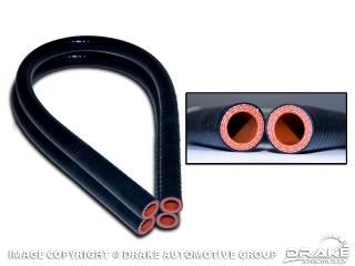 Picture of 1964-68 Mustang & 1966-77 Bronco Silicone Heater Hose (Black) : C5ZZ-18472-BLK