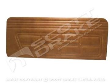 Picture of 1971-73 Mustang Standard Door Panels-Black : D1ZZ-65239423TK