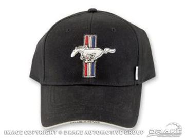 Picture of Mustang Tribar Logo Hat, black : HAT-197-BLACK
