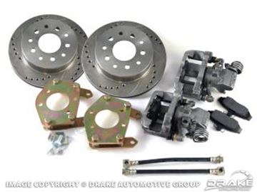 Picture of Rear Disc Brake Conversion Kit (Drilled and slotted rotors) : DBC-REAR-RACE
