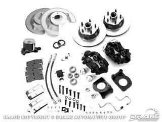 Picture of Disc Brake Conversion Kit with Master Cylinder (8 cylinder manual brakes, single reservoir master Cylinder, OE Design) : DBC-A120