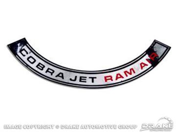 Picture of 69-70 Air Cleaner Decal (Shelby Cobra Jet Ram) : DF-178