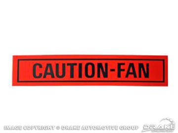 Picture of Caution Fan Decal : DF-31