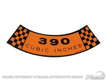 Picture of Air Cleaner Decal (390 CID) : DF-53
