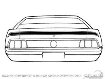 Picture of 71-72 Mach 1 Trunk Stripe Kit : SK-010
