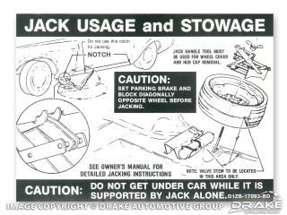 Picture of Boss 351 Jack Instructions (Space Saver Wheel) : DF-367