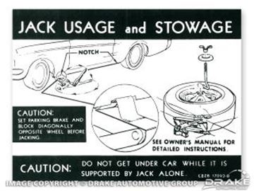 Picture of Jack Instructions (Styled Wheel) : DF-374