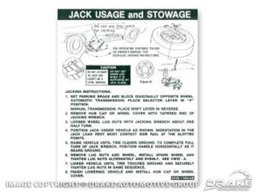 Picture of Coupe Jack Instructions (Regular Wheel, Late 1971-1972) : DF-413