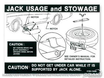 Picture of Jack Instructions (Late 1967, 1968) : DF-44