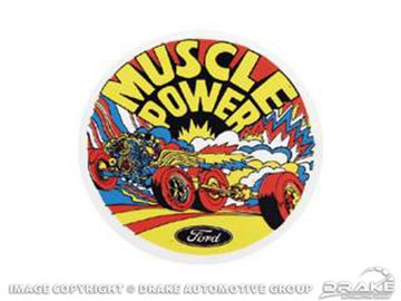 Picture of Muscle Power Inside Window Decal : DZ-113