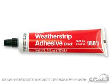 Picture of Black Weatherstrip Adhesive : 3M-8011